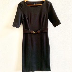 Banana Republic Boatneck Belted Dress Sz 0